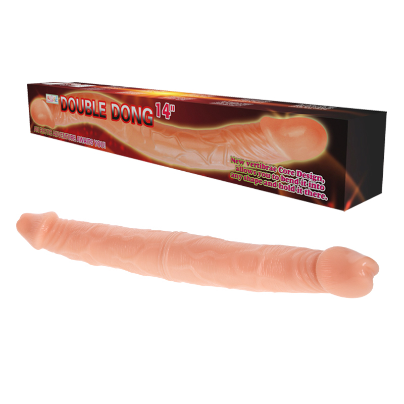 Dvostruki dildo u boji kože BI 40018G